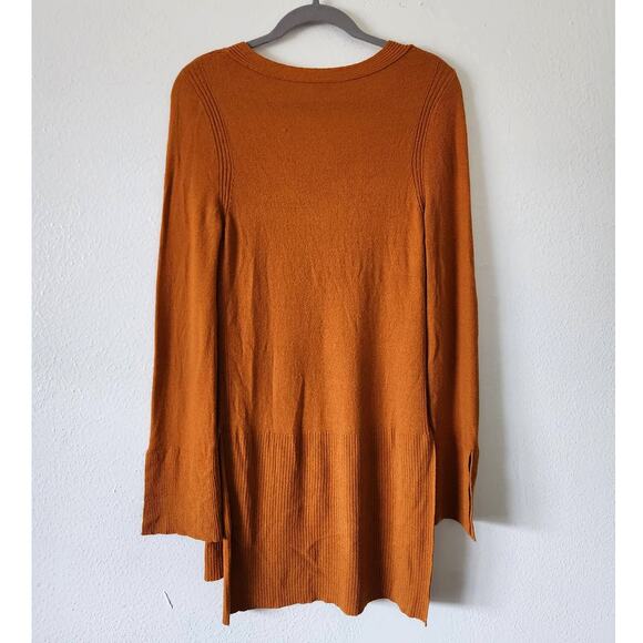 Free People Criss Cross Tunic Sweater Dress in Ginger Root - Picture 4 of 9